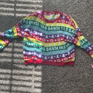 YASSS santa christmas pride sweater